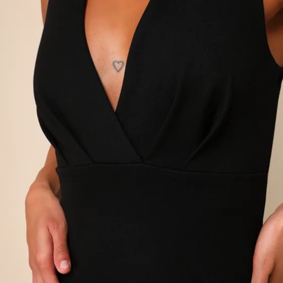 LuLu’s Black Cocktail Hour Black Sleeveless Tulip Mini Dress
NWOT - Picture 4 of 4